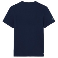 Camiseta de tênis Lacoste Daniil Medvedev azul marinho  Oferta + Barato