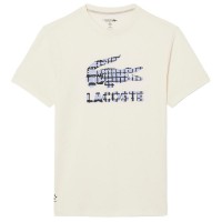 Camiseta de Tênis Lacoste Daniil Medvedev Off-White  Oferta + Barato