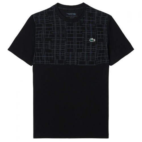 Camiseta Lacoste Novak Djokovic Ultra Dry Negro