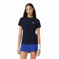 T-Shirt Femme Lacoste Sport Bleu Marine  Offre - Pas cher