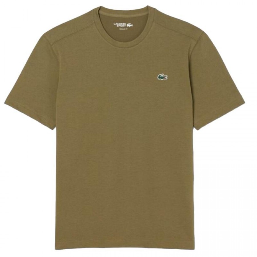 Camiseta Lacoste Sport Regular Fit Khaki Verde  Oferta + Barato