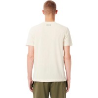Lacoste Camiseta Tênis Ultra Dry Off-White  Oferta + Barato