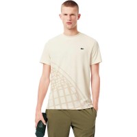 Lacoste Camiseta Tênis Ultra Dry Off-White  Oferta + Barato
