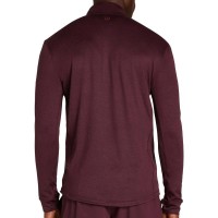 Wilson Everyday Performance T-shirt a maniche lunghe con mezza cerniera rosso scuro