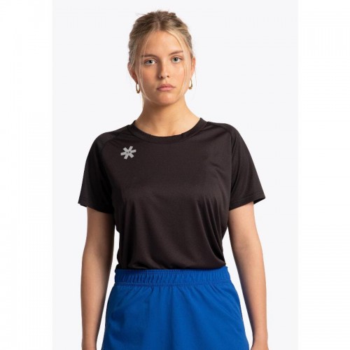 Osaka mangas pretas camiseta feminina Osaka mangas pretas camiseta feminina