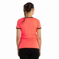 Camiseta Softee Galaxy Coral Fluor Negro Mujer