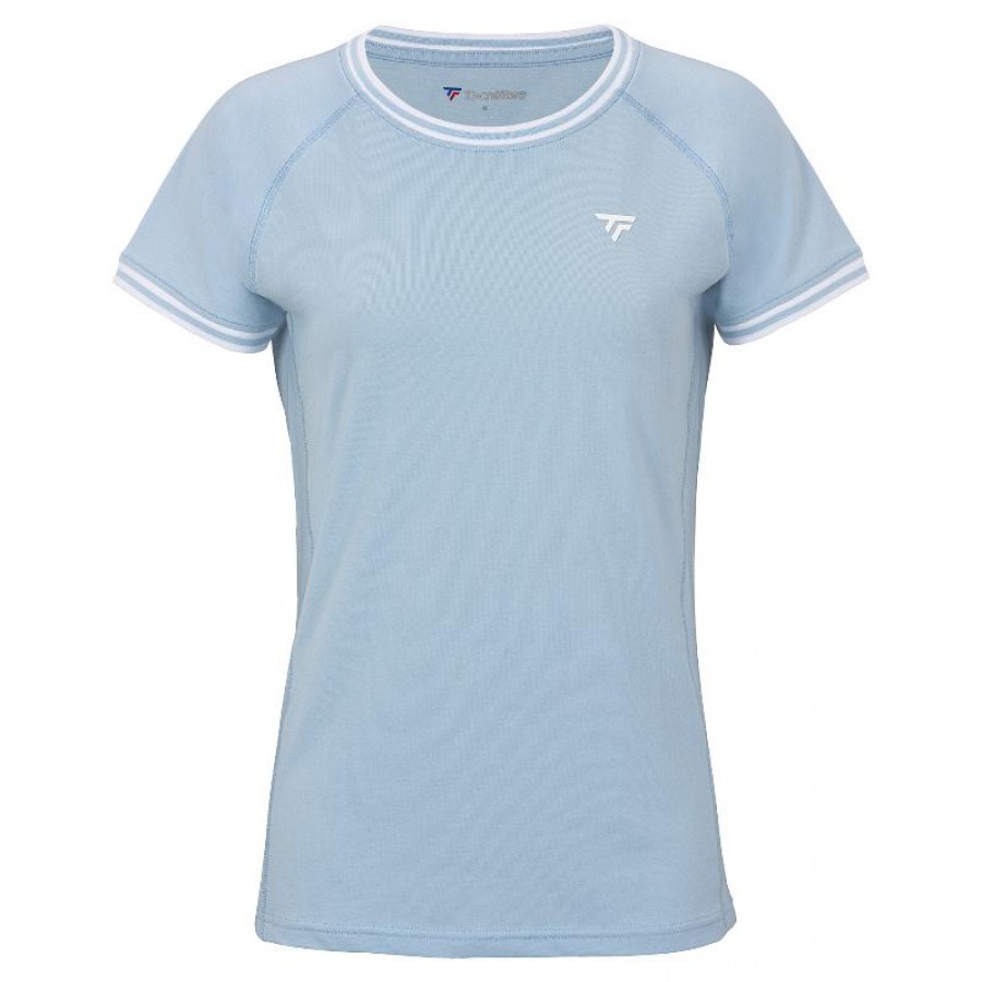 T-shirt féminin bleu Stretch Glacier Team Tecnifibre