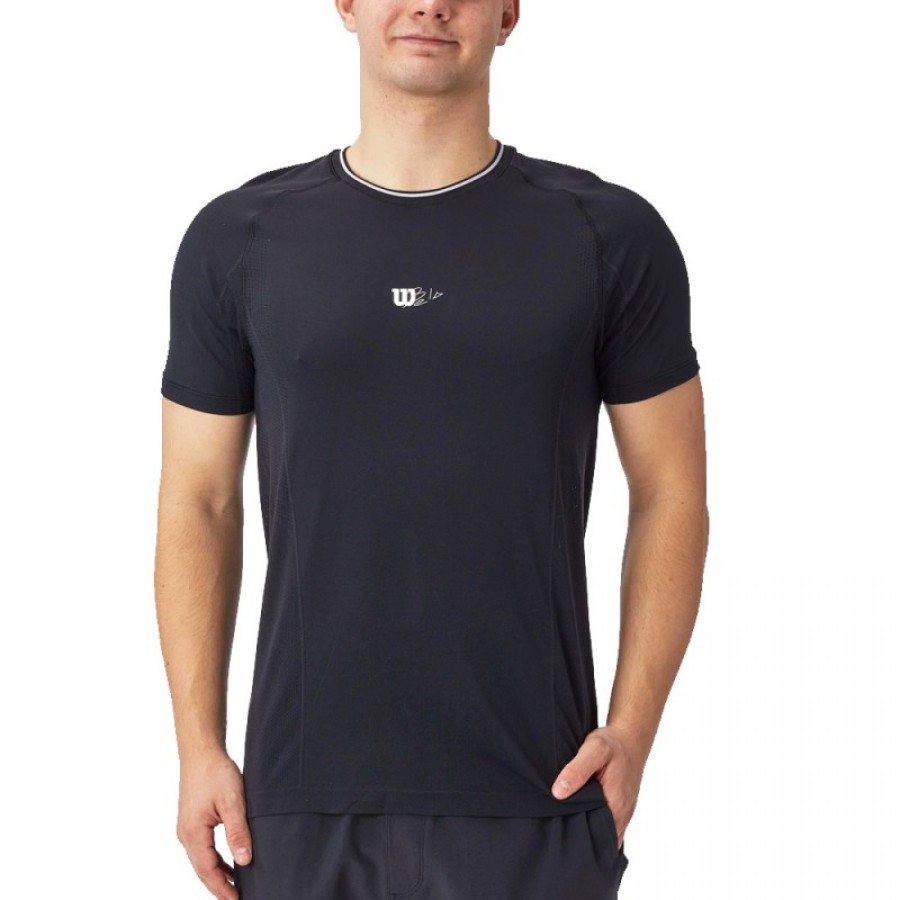 Camiseta Wilson Bela Seamless Crew Negro  Offer + Cheap