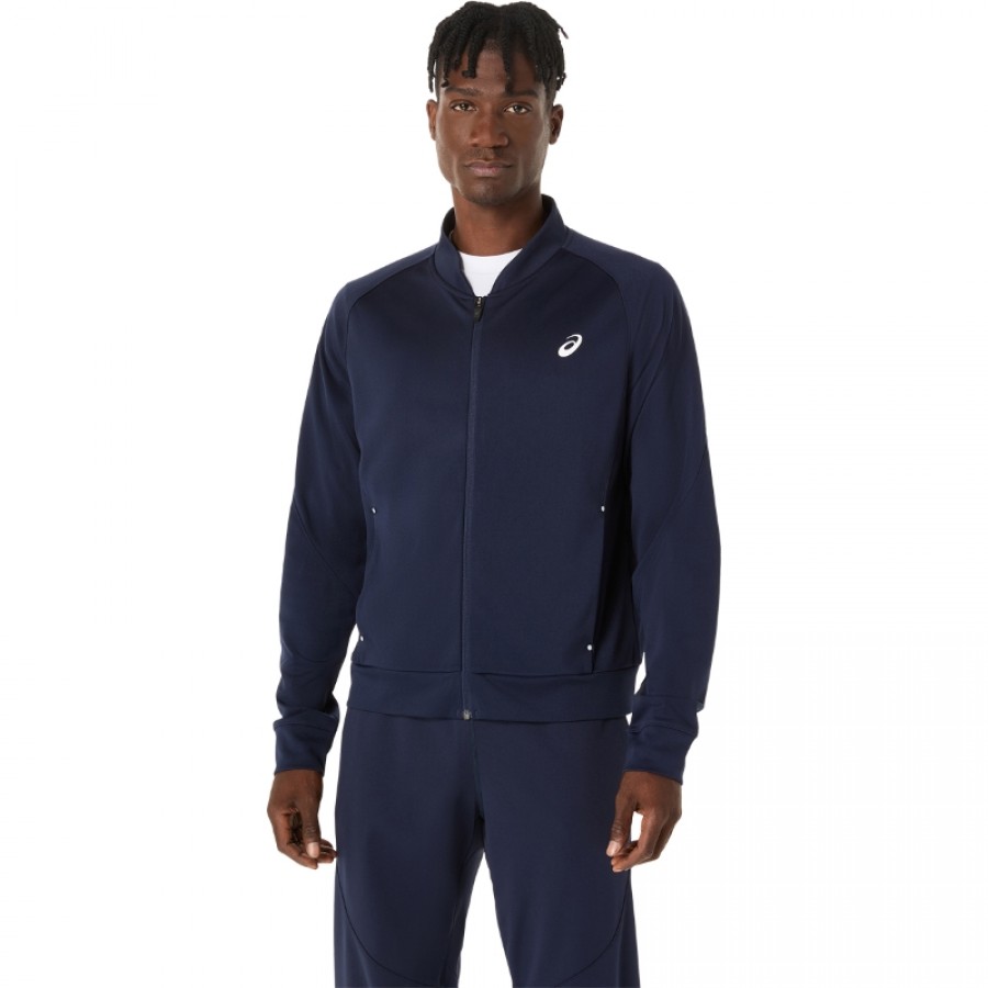 Asics Court Warm Up Midnight Blue Jacket  Offer + Cheap
