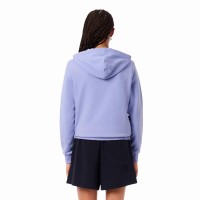 Casaco Lacoste Sport Cotton Azul Violeta Mulher  Oferta + Barato