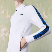 White Lacoste Sport Jacket  Offer + Cheap
