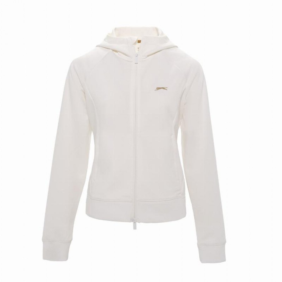 Slazenger Marion II White Jacket Women  Offer + Cheap