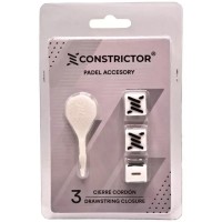 Fecho de Cordão Constritor Branco 3 Unidades  Oferta + Barato