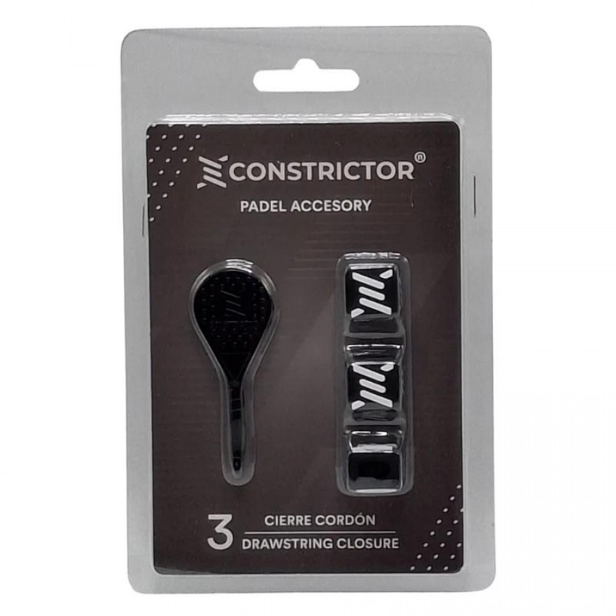 Fecho de Cordão Constritor Preto 3 Unidades  Oferta + Barato