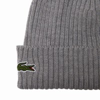Gorro Lacoste Lana Gris Vigor  Offer + Cheap