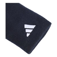 Adidas Dark Blue White Large Wristbands 2 Units