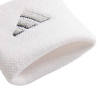 Muñequeras Adidas Blanco Plata 2 Unidades