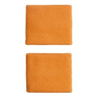 Adidas Orange White Wristbands 2 Units