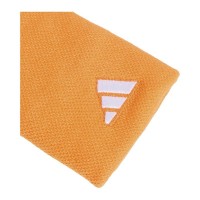 Adidas Orange White Large Wristbands 2 Units