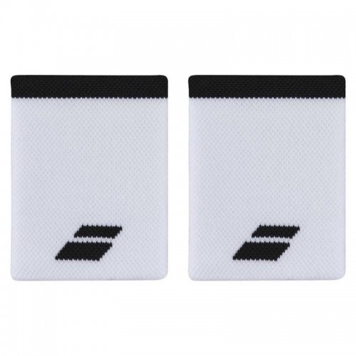 Babolat Jumbo Logo Wristbands White Black