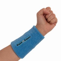Black Crown Belgium Long Blue Wristbands 2 Units