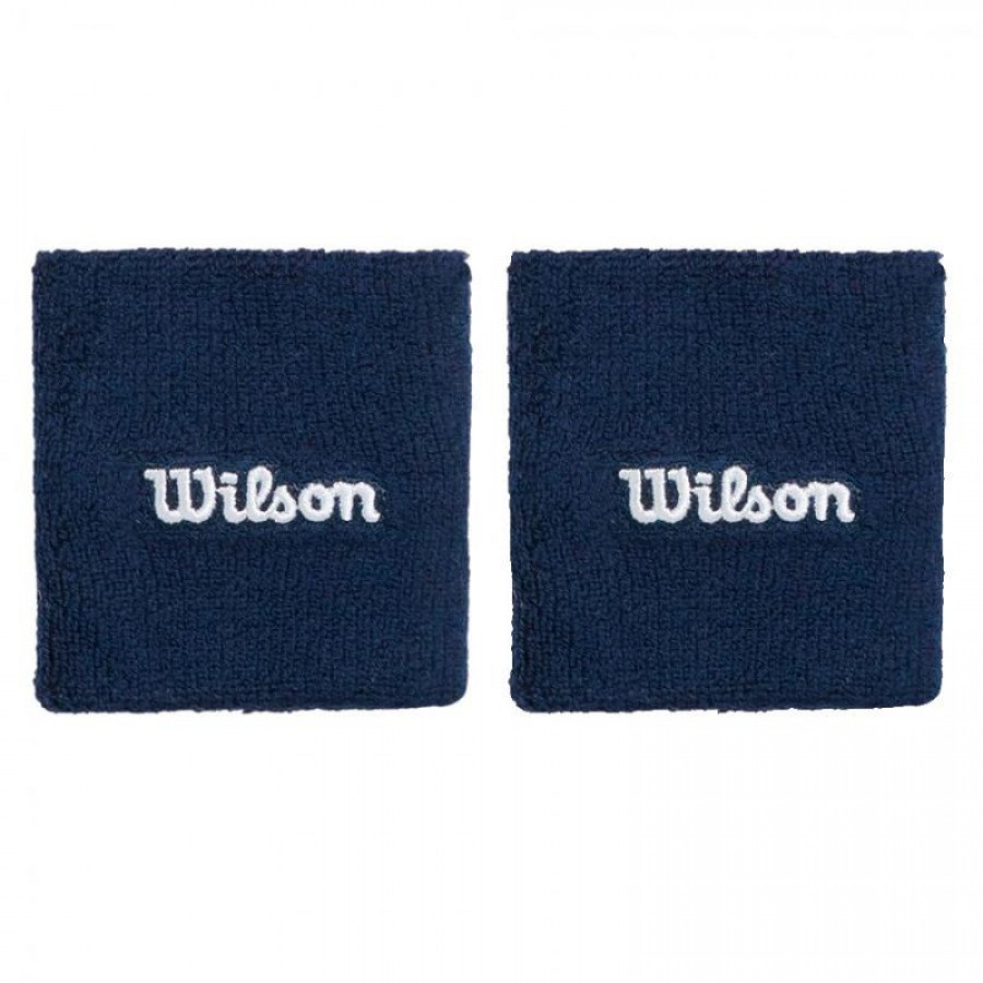 Wilson Navy Blue Wristbands 2 Units  Offer + Cheap