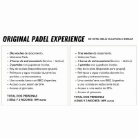 Original Padel Experience Abril-Septiembre  Oferta + Barato