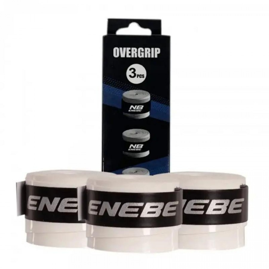 Enebe Branco Liso Overgrips 3 Unidades  Oferta + Barato