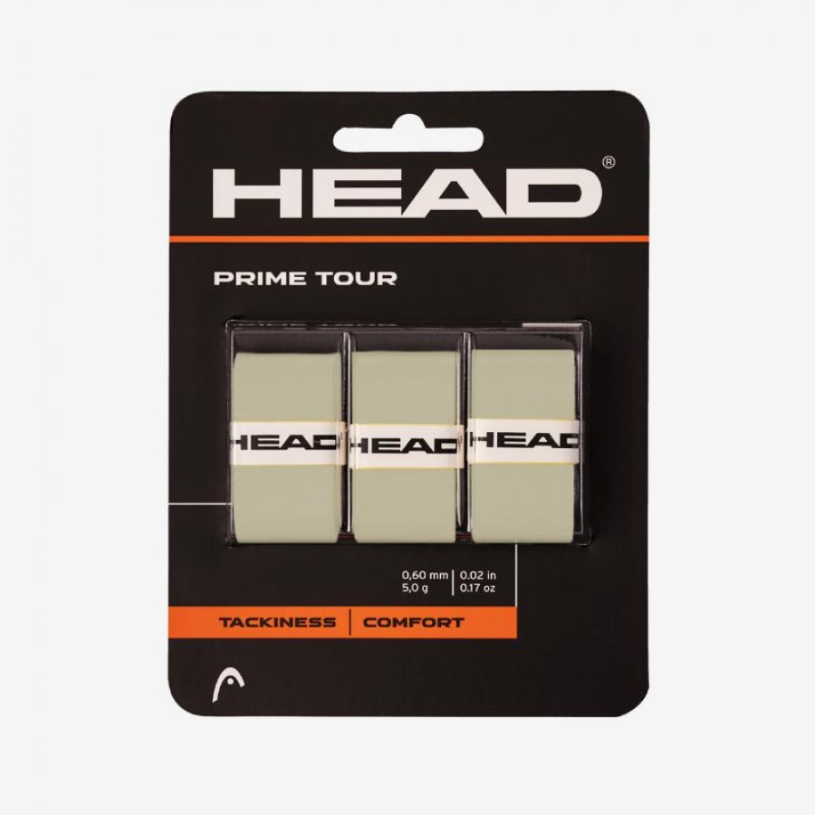 Overgrips Head Prime Tour Cinza 3 Unidades PADELPOINT Overgrips Head Prime Tour Cinza 3 Unidades