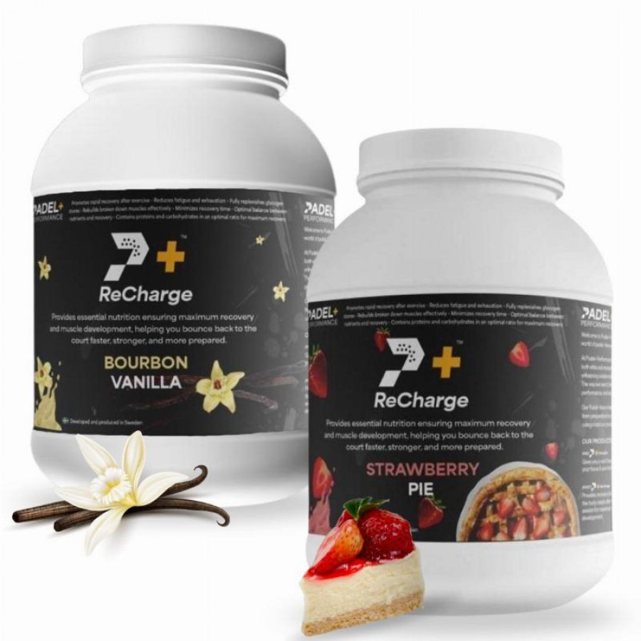 Pack Bote Padel Performance ReCharge Vainilla y Fresa  Offer + Cheap