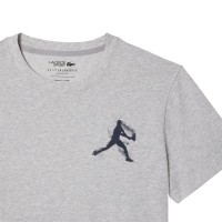 Pack Camiseta Lacoste Novak Djokovic Boné Cinza e Branco  Oferta + Barato