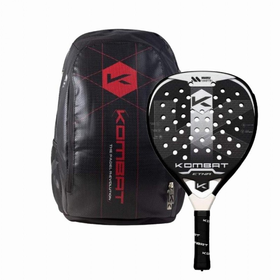 Manu Martin Etna Kombat Pá Pack e Mochila Vermelha  Oferta + Barato
