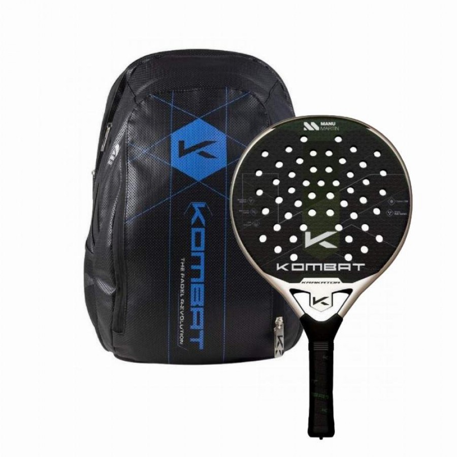 Manu Martin Krakatoa Kombat Mochila e Mochila Azul  Oferta + Barato