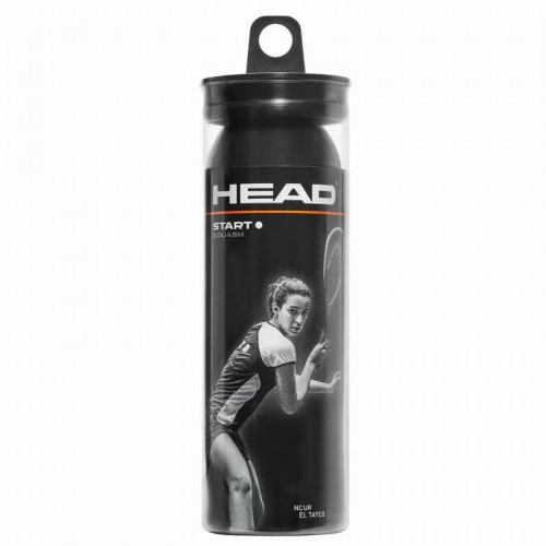 Pelota Squash Head Start Punto Blanco 3 Unidades