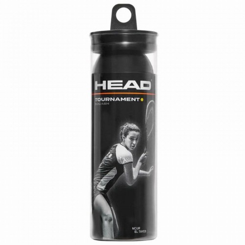 Pelota Squash Head Tournament Punto Amarillo 3 Unidades