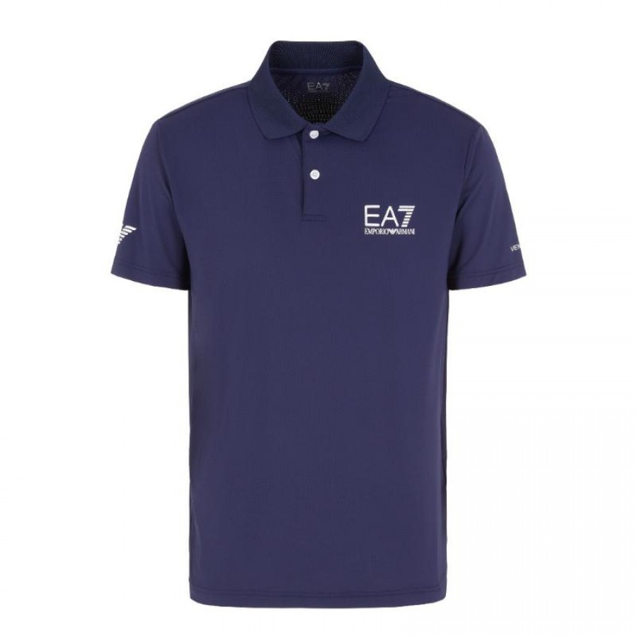 Armani EA7 Ventus 7 Polo bleu marine