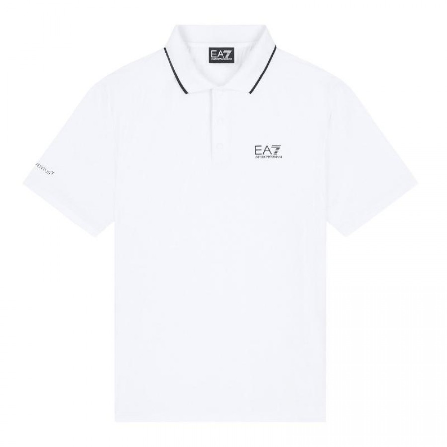 Polo Armani EA7 Ventus 7 Tennis Pro Blanco Régulier