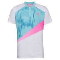 Polo Bidi Badu Kesar Blanco Menta Rosa