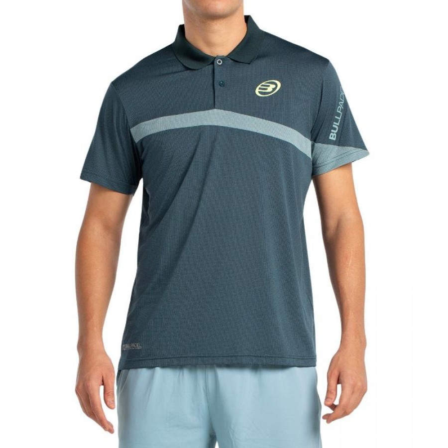 Polo Bullpadel Glow Verde Escuro Vigore  Oferta + Barato