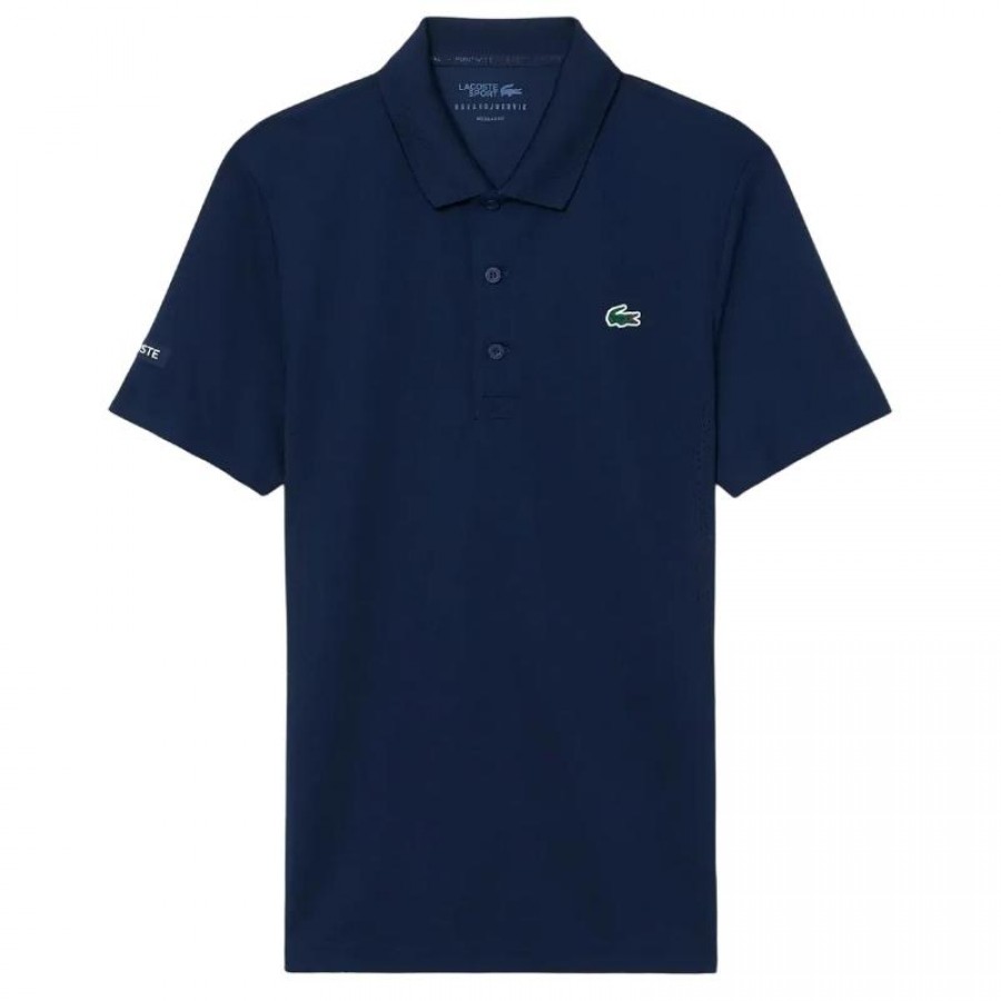 Polo de tennis bleu marine de Lacoste Novak Djokovic