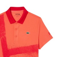 Polo Lacoste Novak Djokovic Ultra Dry Naranja Rojo  Offer + Cheap