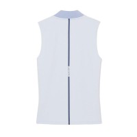 Polo Lacoste Azul Claro Mulher Sem Mangas Ultra Seca