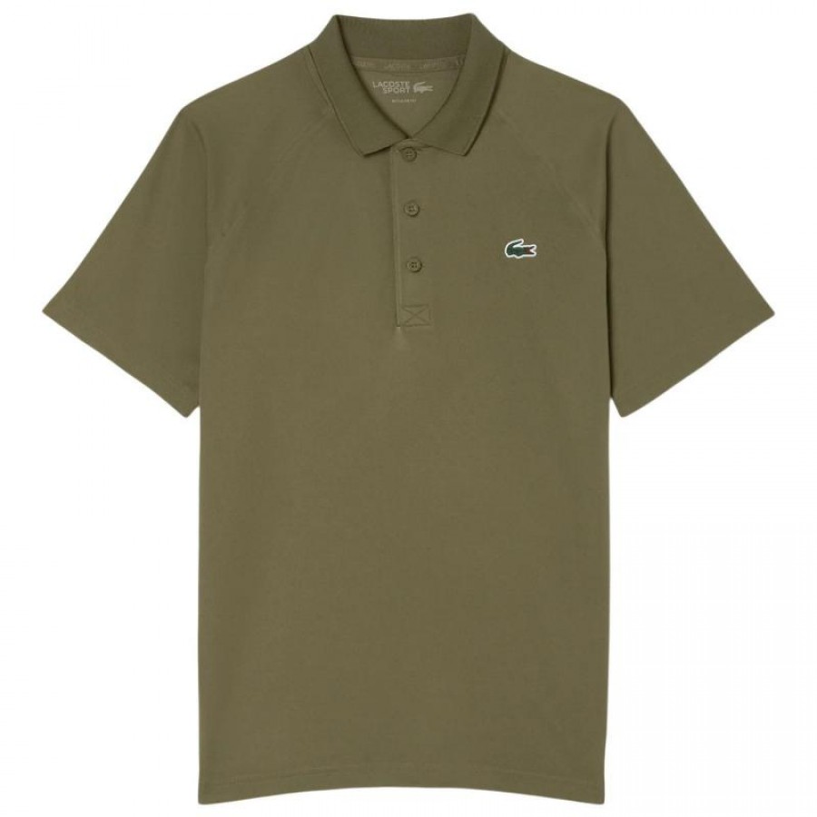 Polo Desportivo Lacoste Verde Caqui  Oferta + Barato