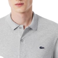 Polo Manga Larga Lacoste Regular Fit Algodon Gris Vigore  Oferta + Barato