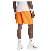 Shorts Laranja Adidas Club 2 em 1