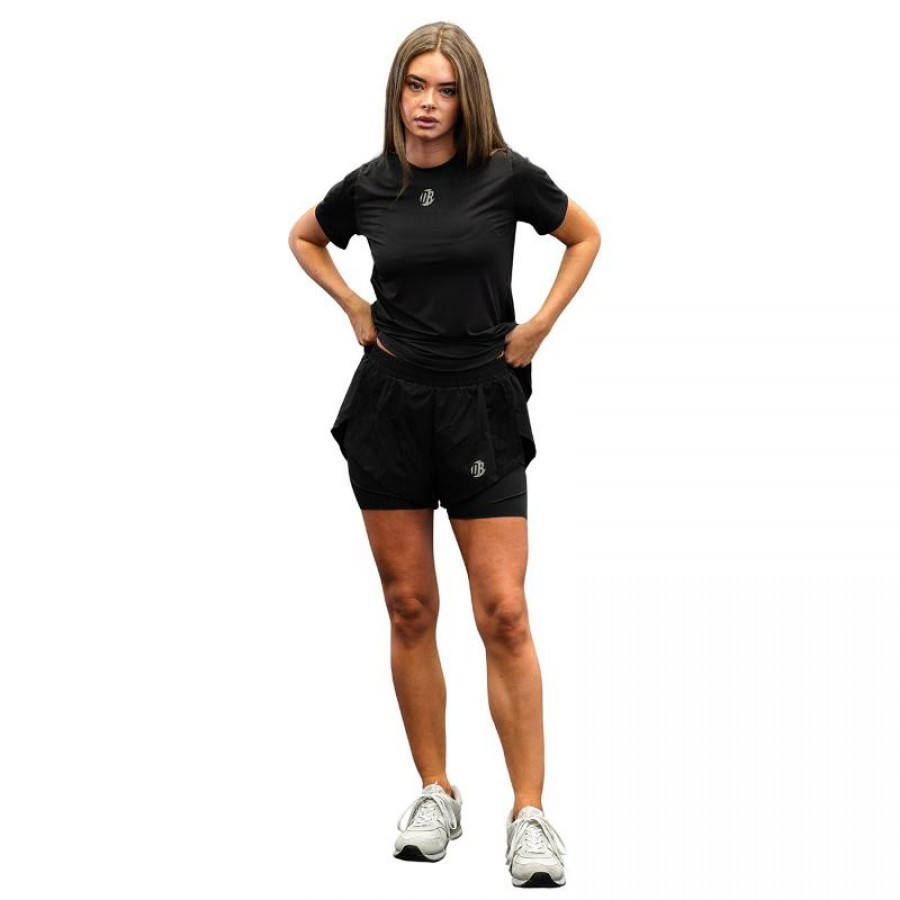 Courte Drybreak Dryquick Negro Mujer