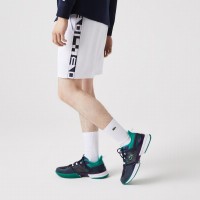Short Lacoste Sport Blanco Estampado  Offer + Cheap