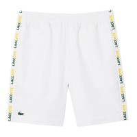 Short Lacoste Sportsuit Blanco Verde  Offer + Cheap