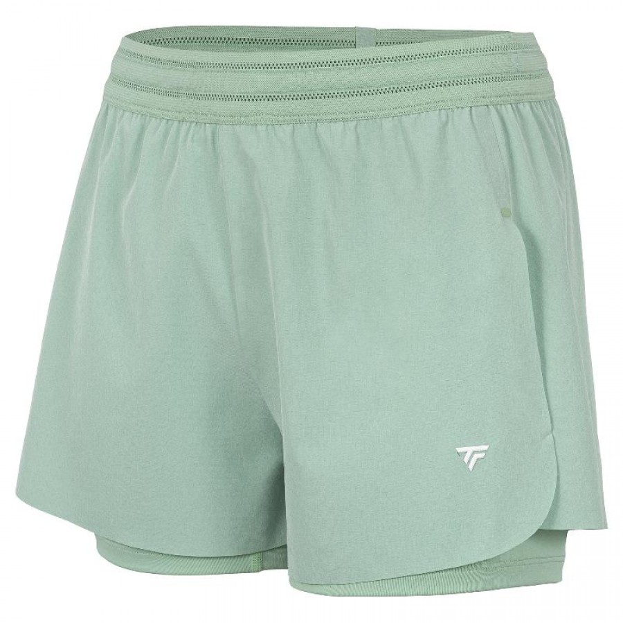 Equipe Tecnifibre Curta Stretch Verde Mujer