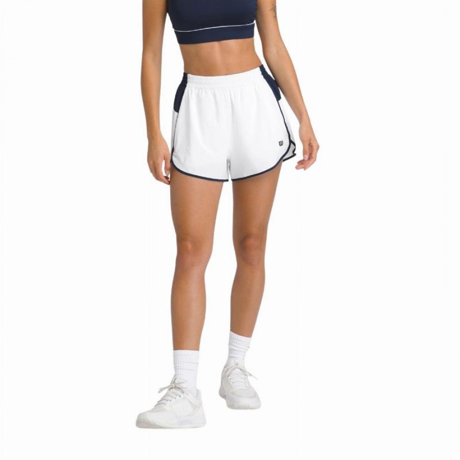 Short Wilson Division Blanco Brillante Mujer  Oferta + Barato